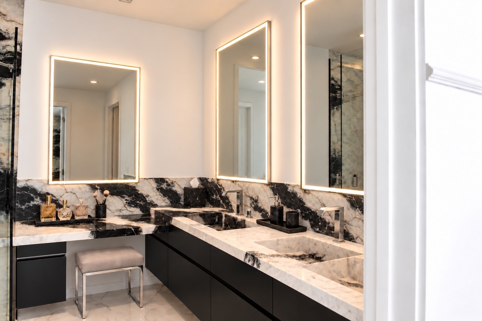 Primary bathroom vanity detail